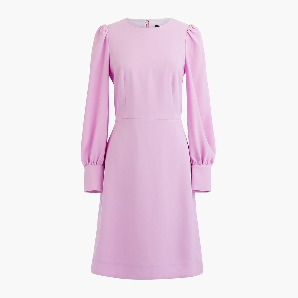 J. Crew Long-Sleeve Dress in 365 Crepe